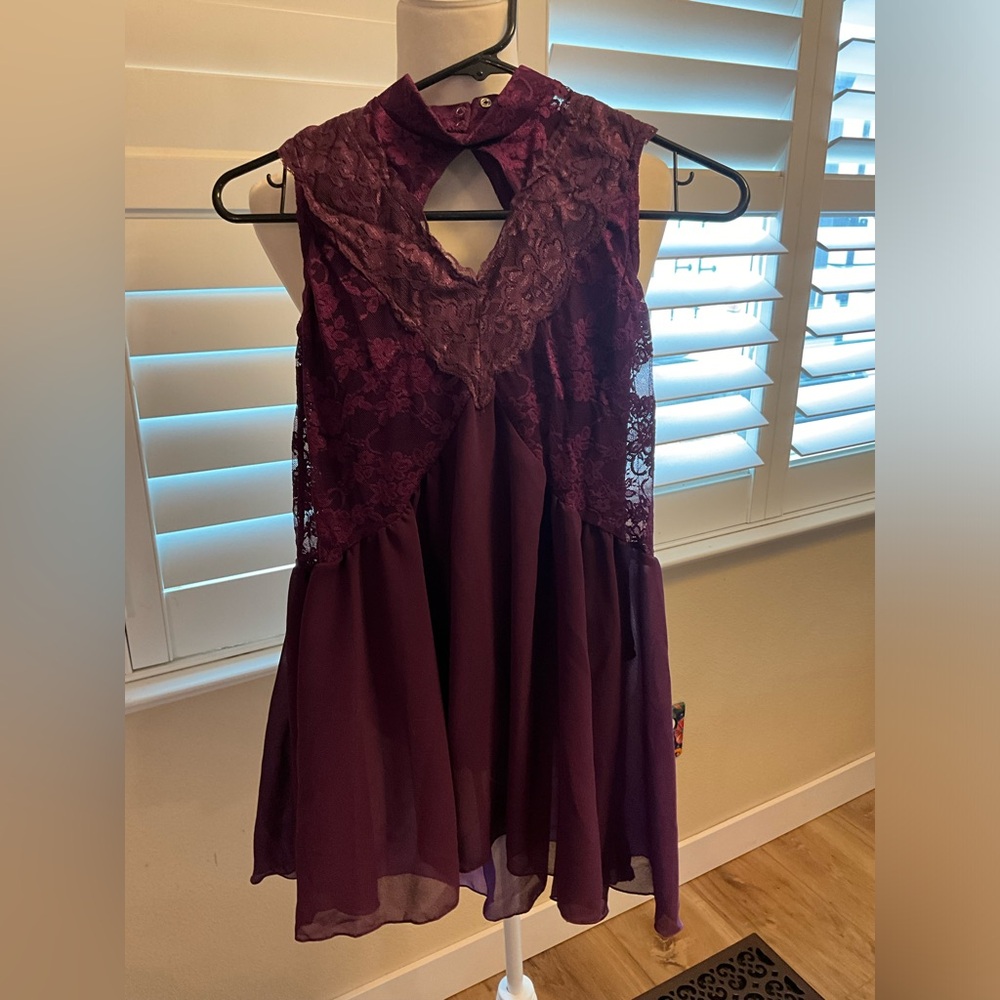 Weissman dance Halloween dress up flowy lace size 14